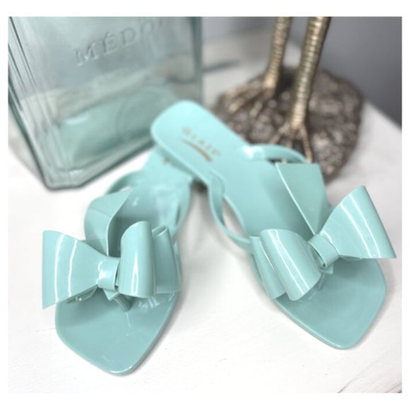Bow Tie Jelly Sandal - Mint - Picture 3 of 5